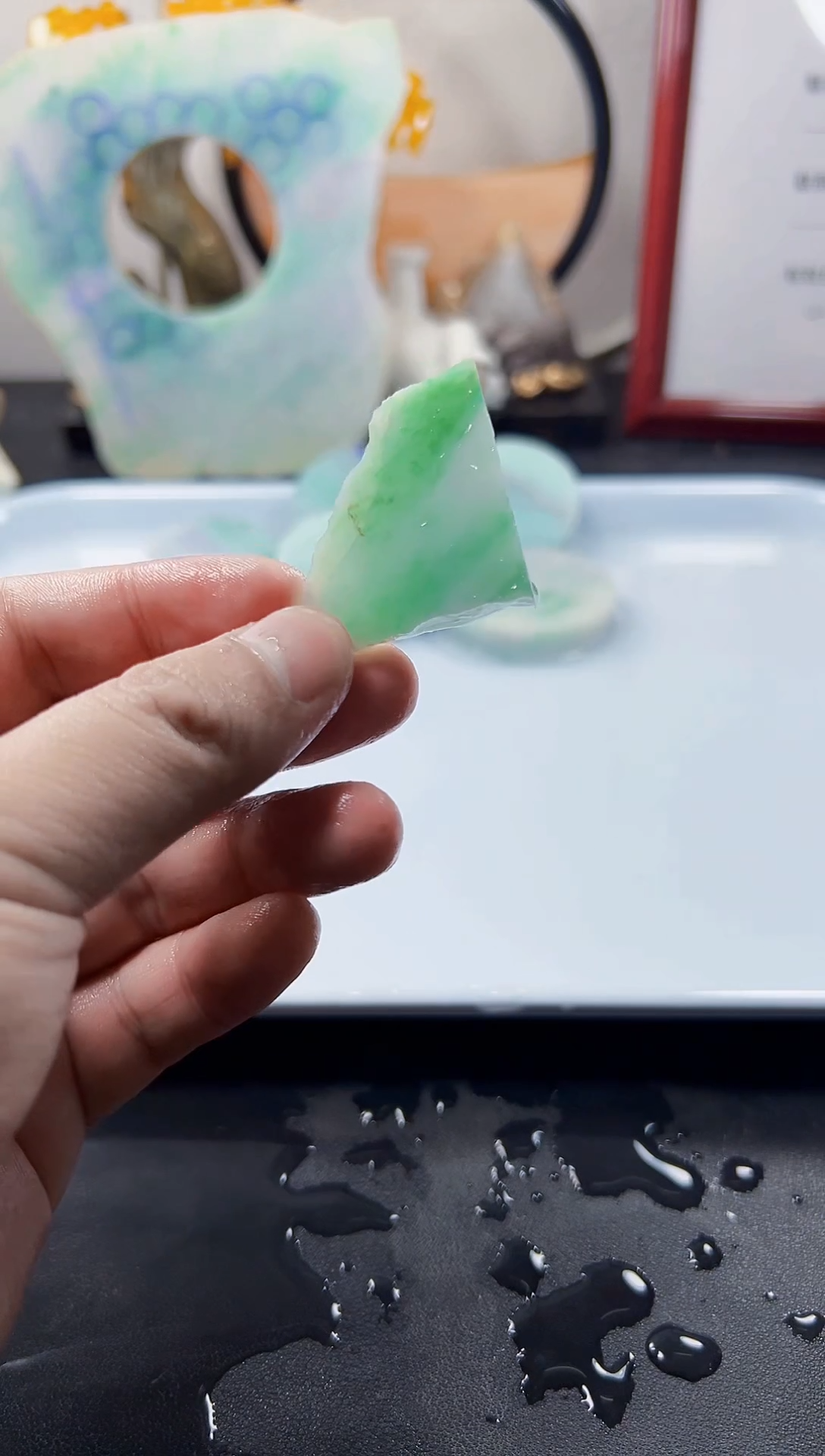 颈饰未镶嵌翡翠天然缅甸A货翡翠