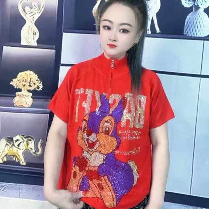 6【美丽姐】欧货重工烫钻女装