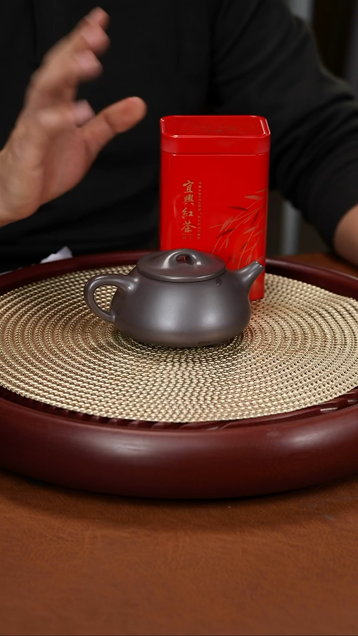 茶壶紫砂潘涛 石瓢 茶叶 