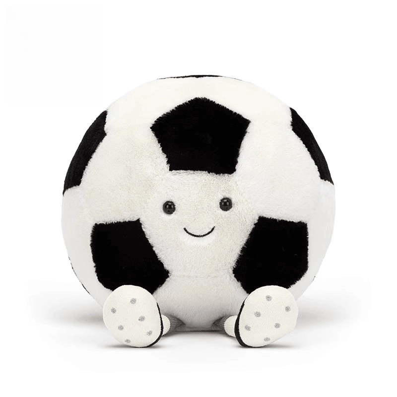 jellycat趣味运动足球毛绒玩具宝宝安抚玩偶欧洲杯足球公仔
