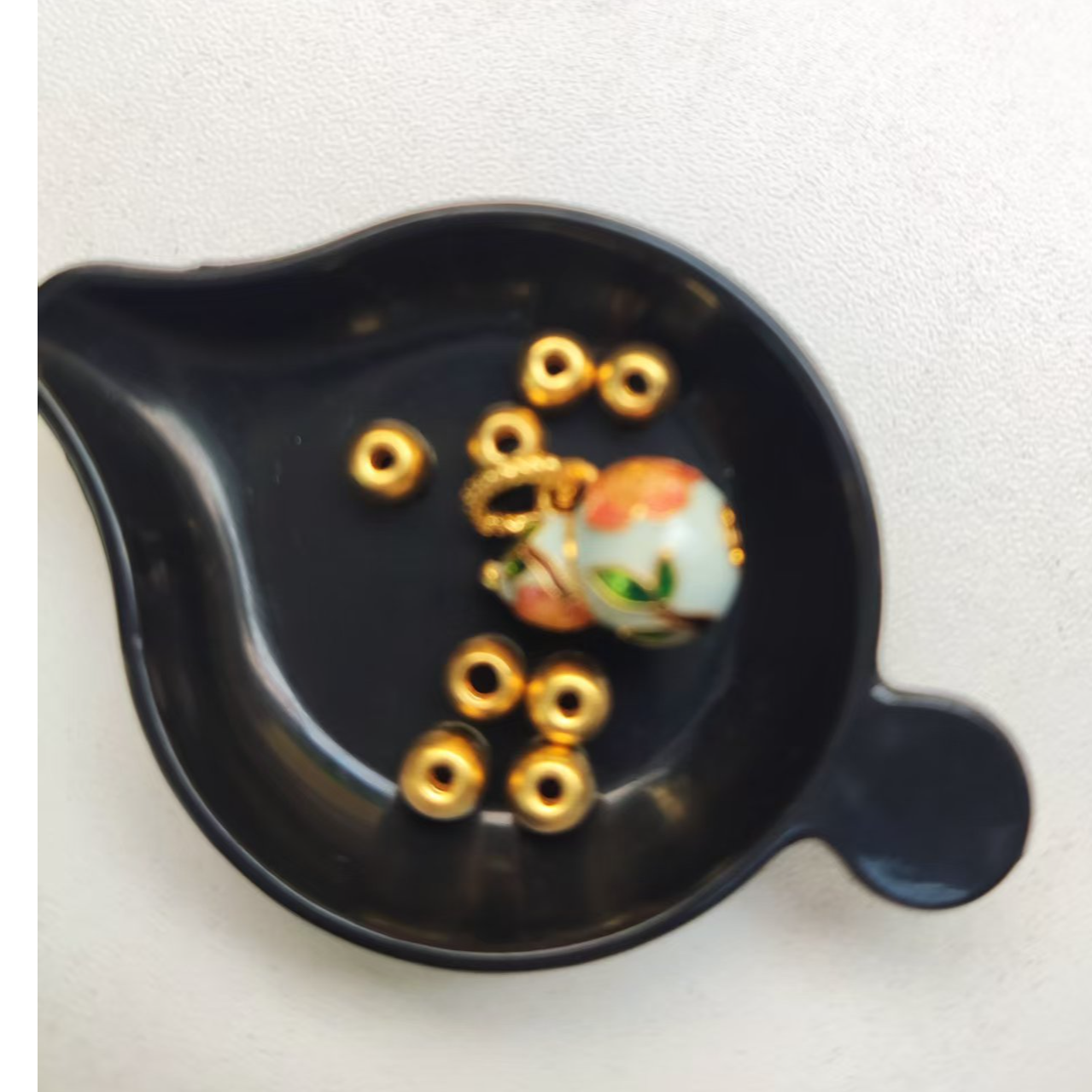 足金999  葫芦8颗金珠配件