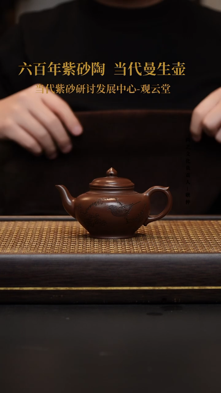 茶壶紫砂紫砂茶壶  冰窖底槽清 笑樱