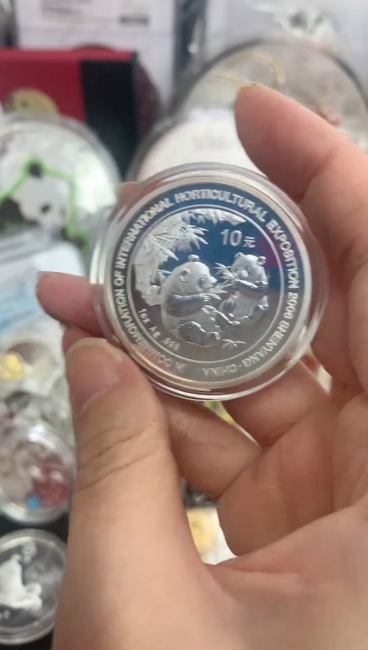 纯银2006年沈阳世界愿意博览会银币li