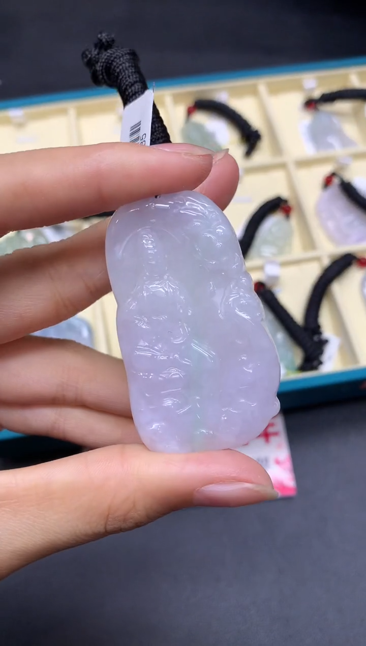 【闪购商品】定制翡翠未镶嵌坐观音【无服务费】