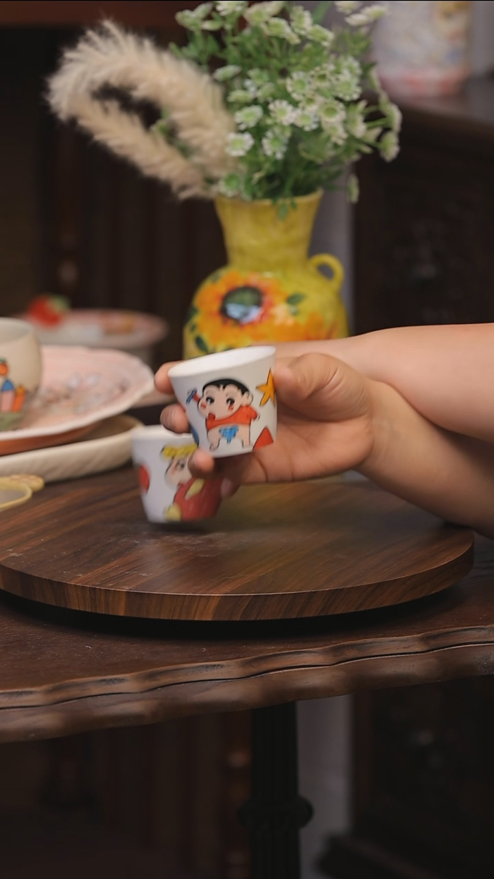 摆件景德镇釉下彩绘设计师款式陶瓷