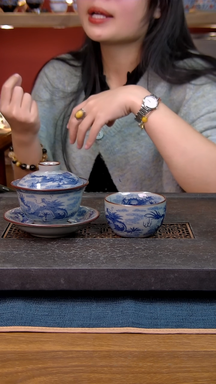 简装家用款2件套 老陶泥开片纹陶瓷茶具