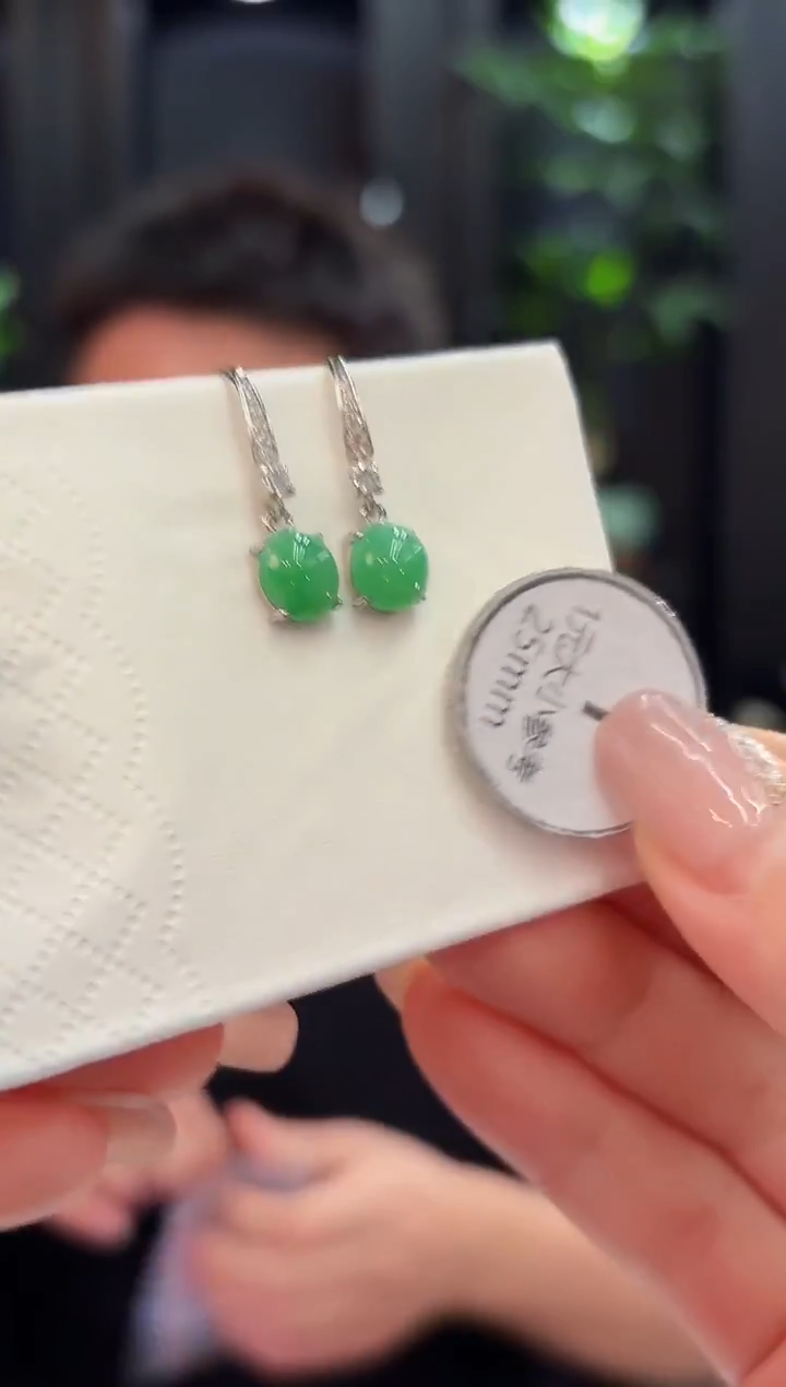 未镶嵌翡翠耳饰  缅甸A货/支持复检/一件