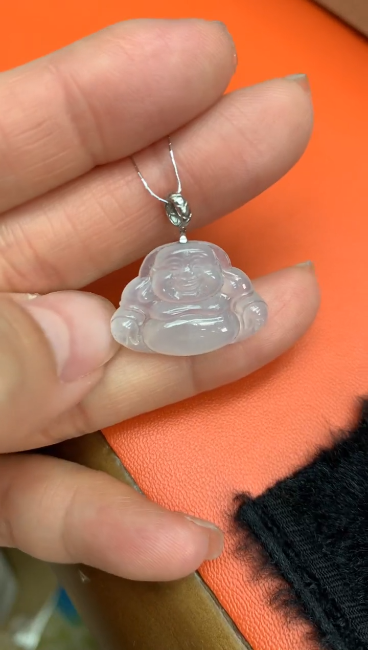 【闪购商品】翡翠颈饰18K金镶嵌佛公