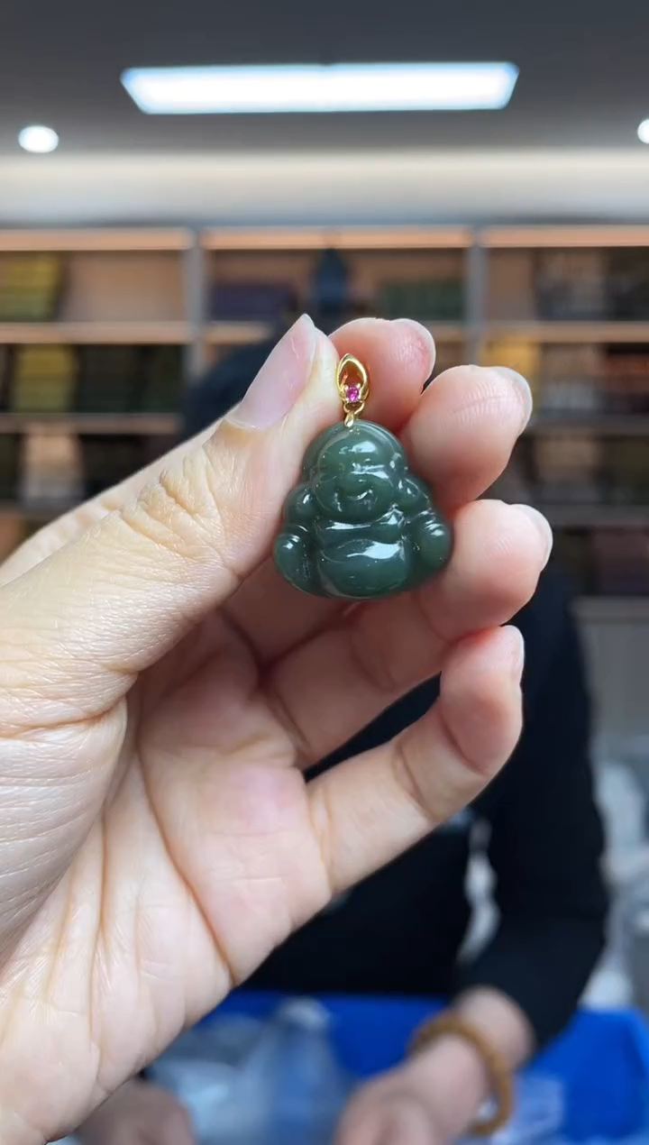 【闪购商品】和田玉·银S925镶嵌多样性发一件