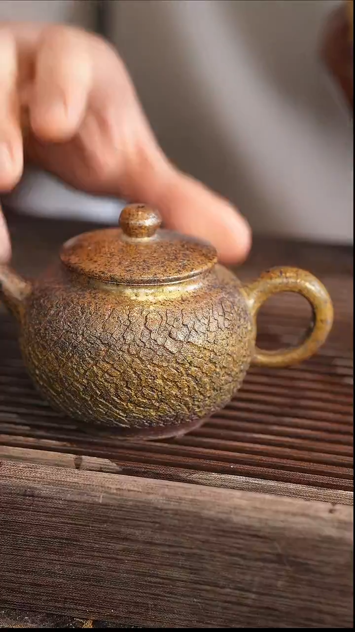 茶壶紫砂23号        柴烧 210cc