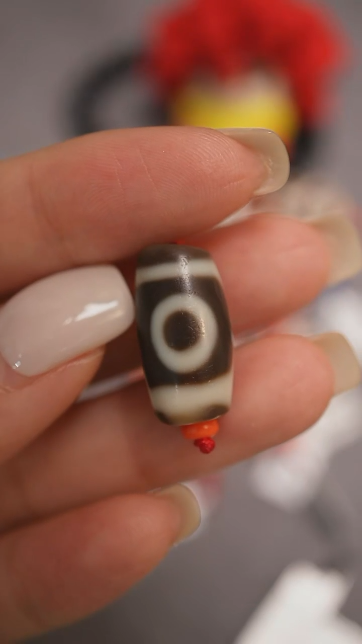 未镶嵌颈饰玛瑙/玉髓小***伤蚀花玛瑙珠定制编绳