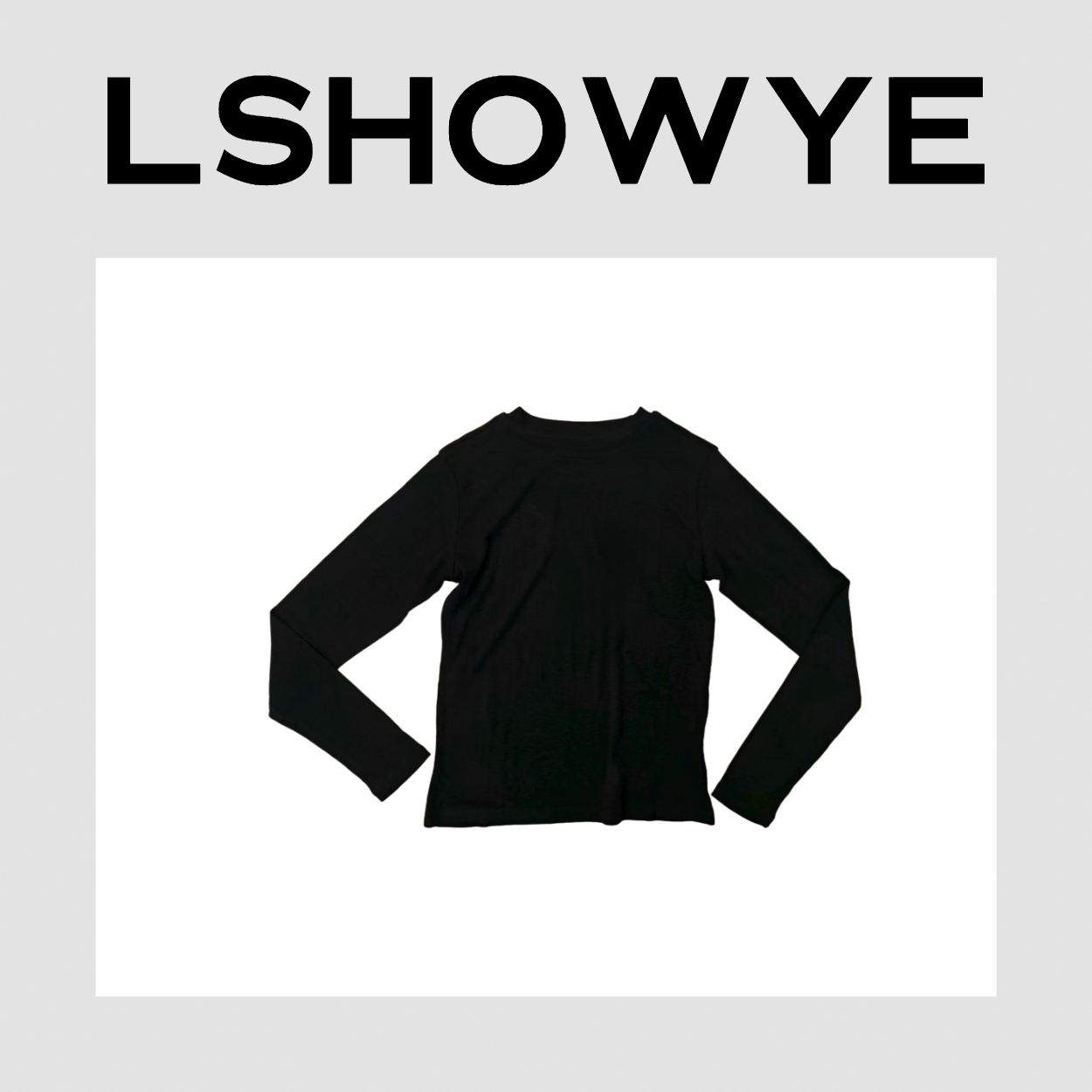 LSHOWYE｜爱心印花双面高弹小T恤  21685