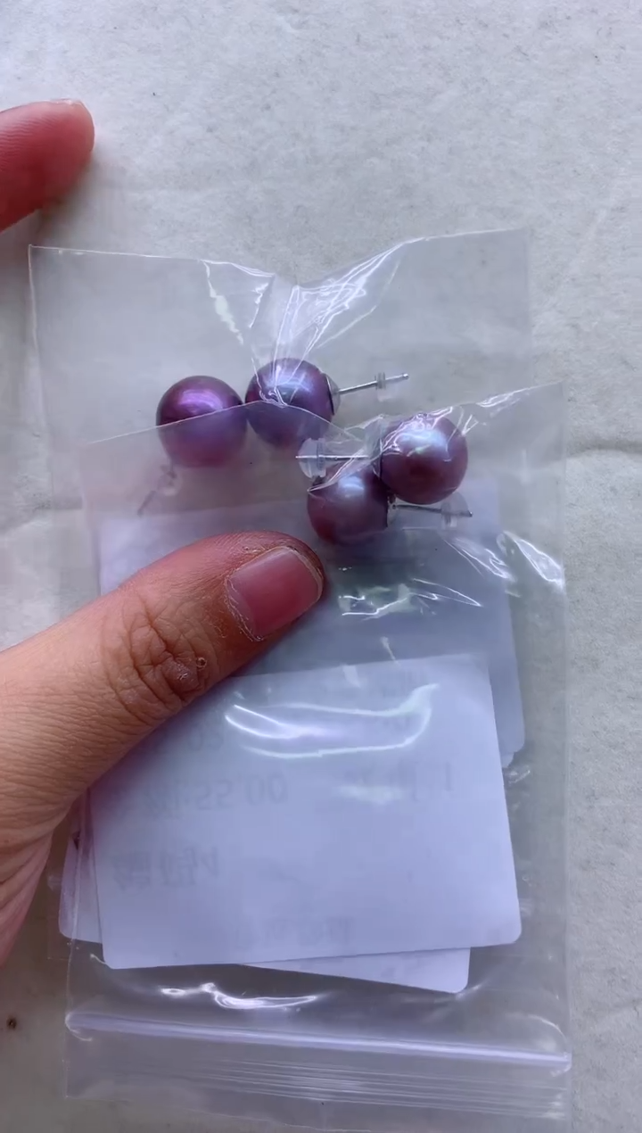 【闪购商品】淡水珍珠耳钉银S925镶嵌多发其一