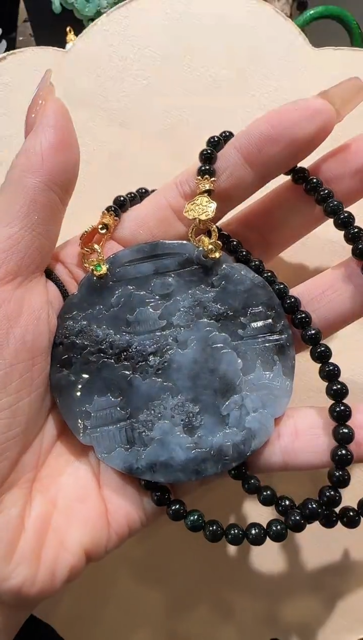 【闪购商品】翡翠颈饰未镶嵌国风