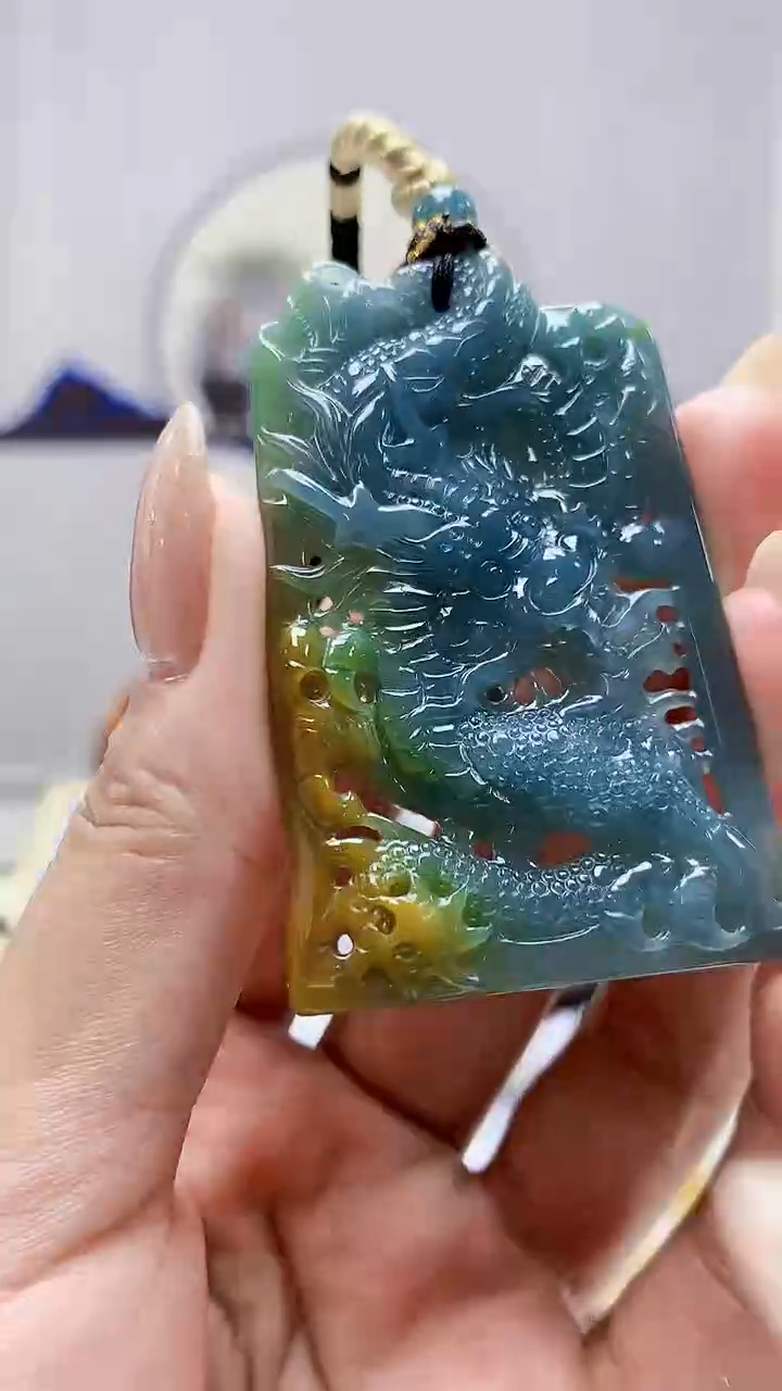 未镶嵌定制翡翠4898MM-毛货挂件86