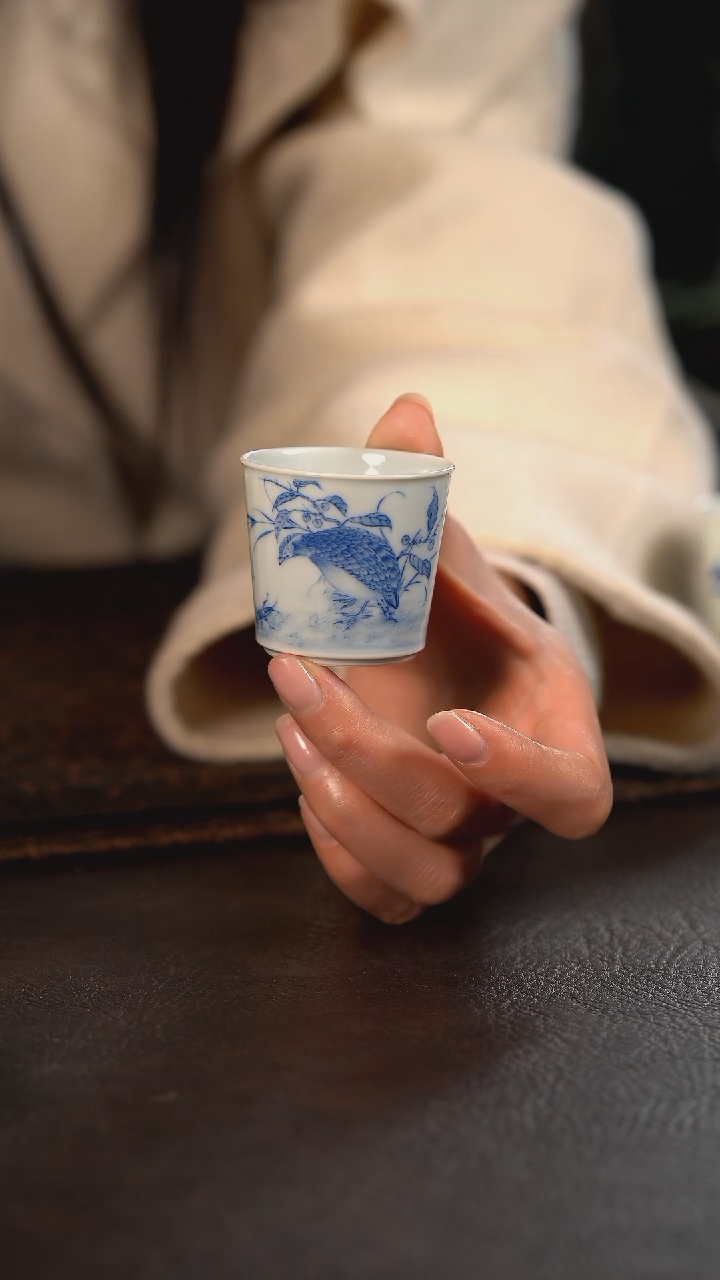 【闪购商品】杯方墨窑平安多利小竹节杯
