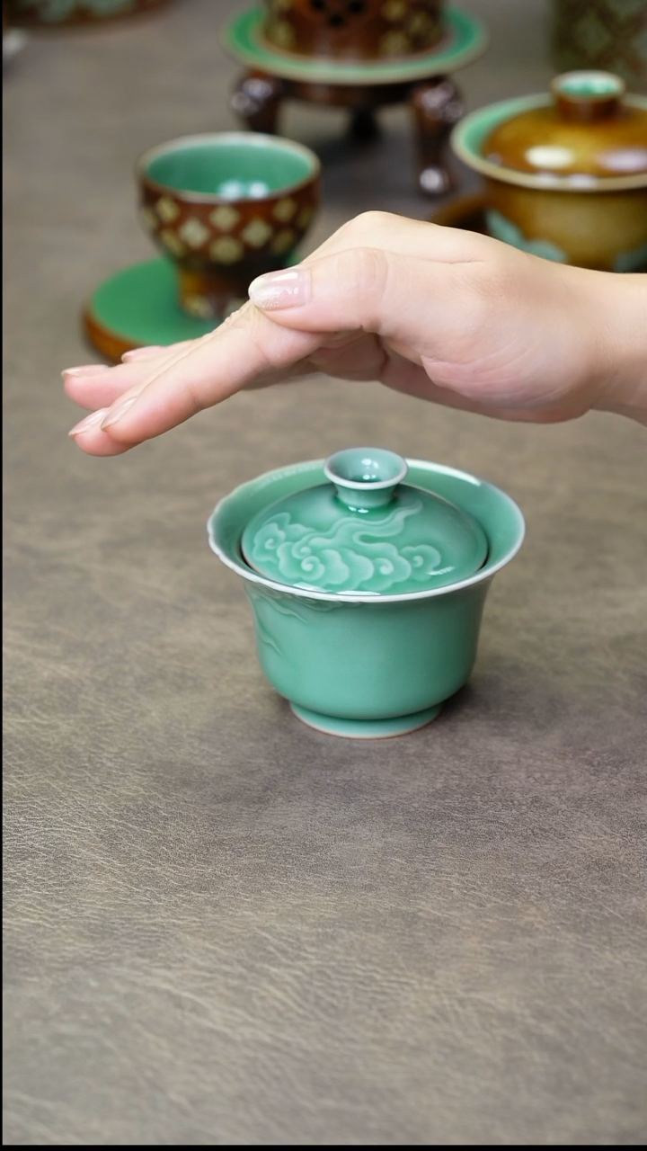 龙泉青瓷手工茶器包邮