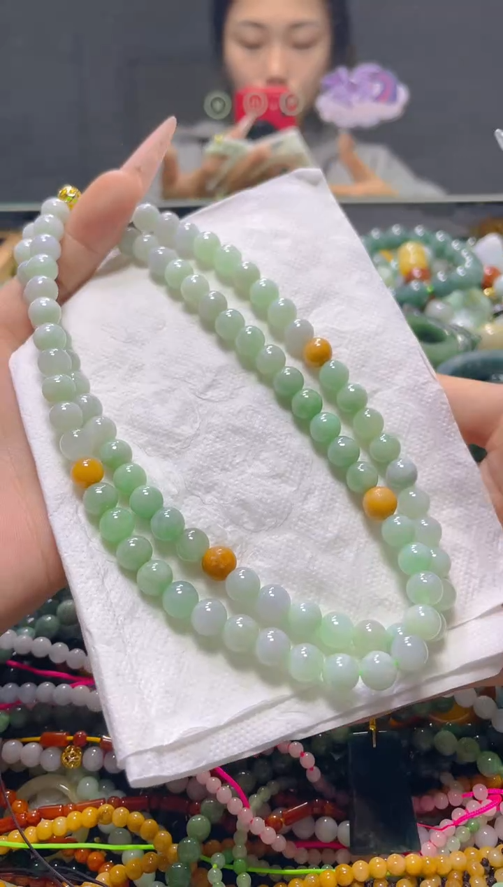 颈饰未镶嵌翡翠7MM