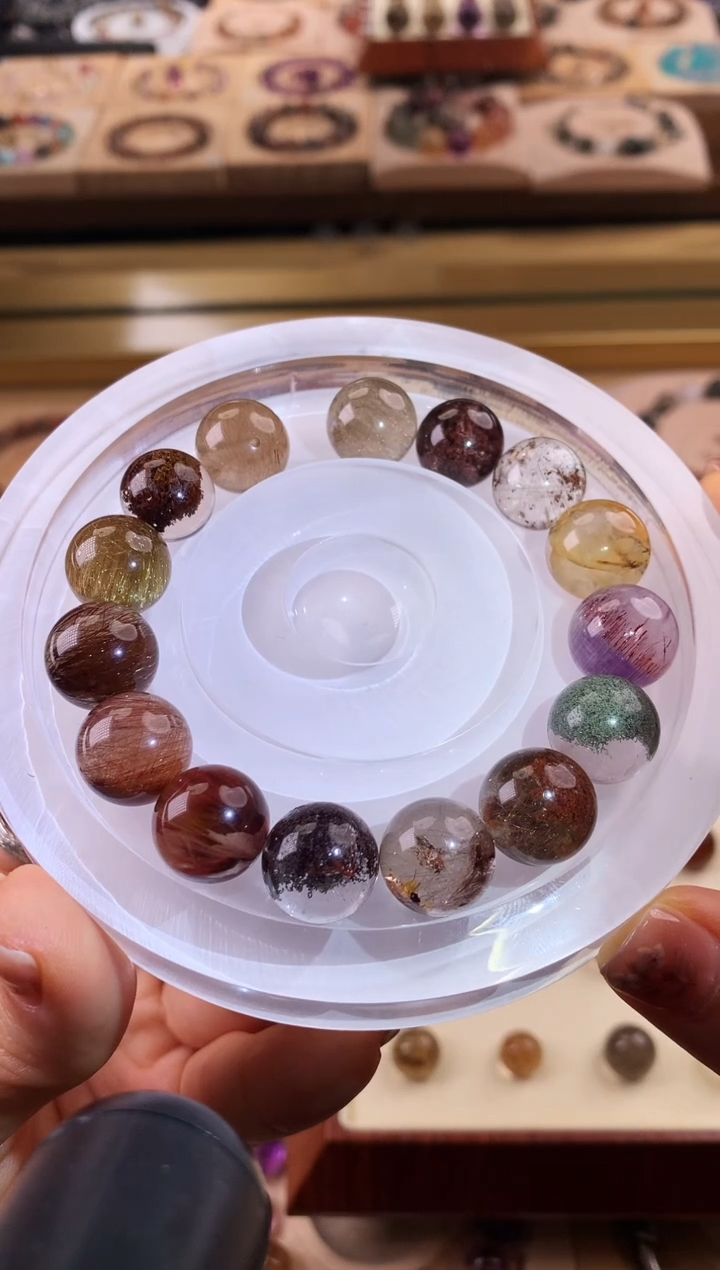 未镶嵌手串水晶波*天然水晶手串