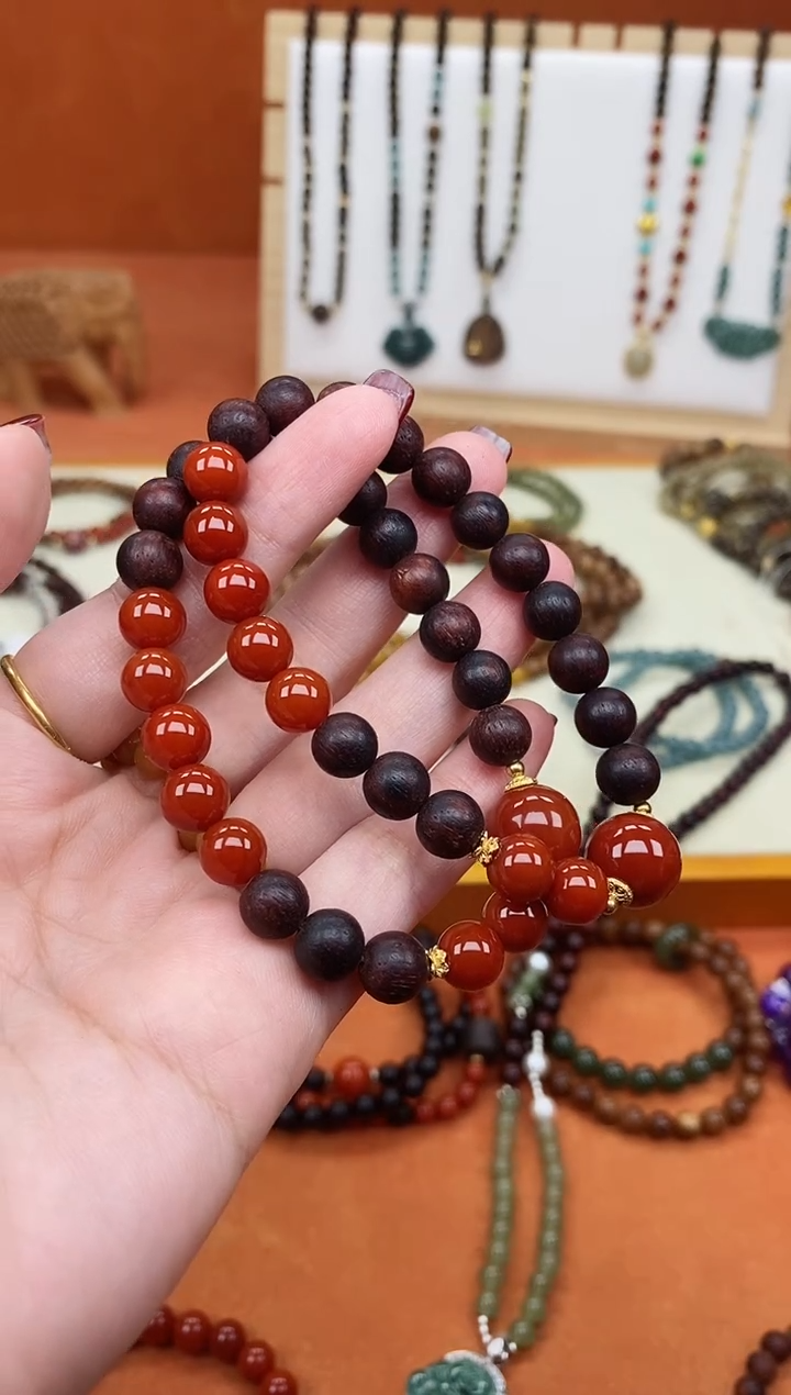 手串降真香未镶嵌单圈降真香南红手串