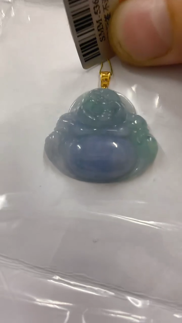 【闪购商品】翡翠吊坠(不含链)18K金镶嵌挂件