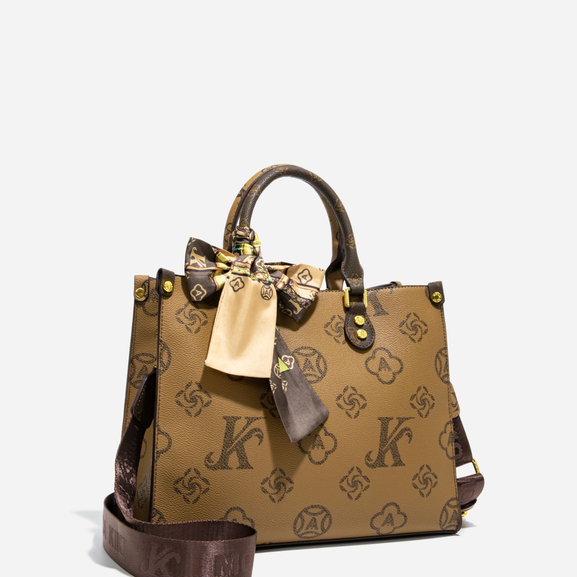 LIUXINGLI复古老花斜跨丛林女士包包手拎包腋下通勤气质新款拼色