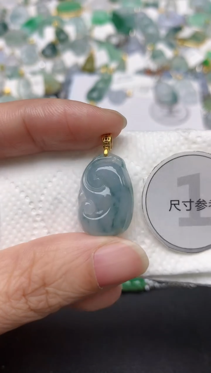 颈饰未镶嵌翡翠天然缅甸A货翡翠