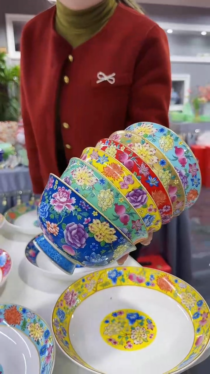 【闪购商品】瓷片5英寸饭碗6个景德镇餐具