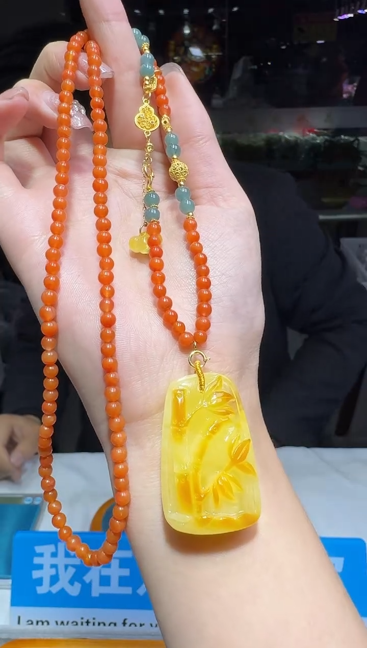 【闪购商品】蜜蜡颈饰未镶嵌多样性发一件 635