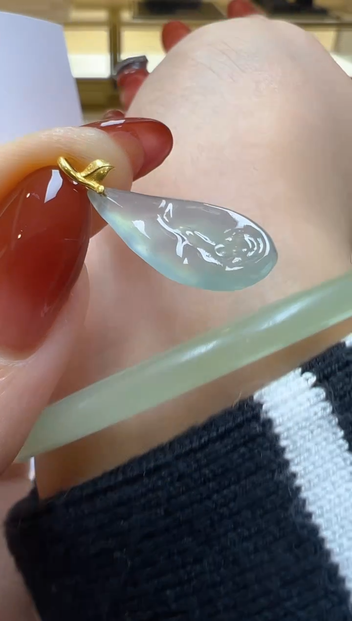 【闪购商品】翡翠吊坠(不含链)18K金镶嵌多样性团购发一件