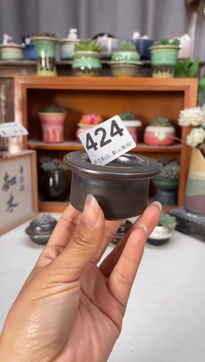 瓷片424知木小芳花盆编号