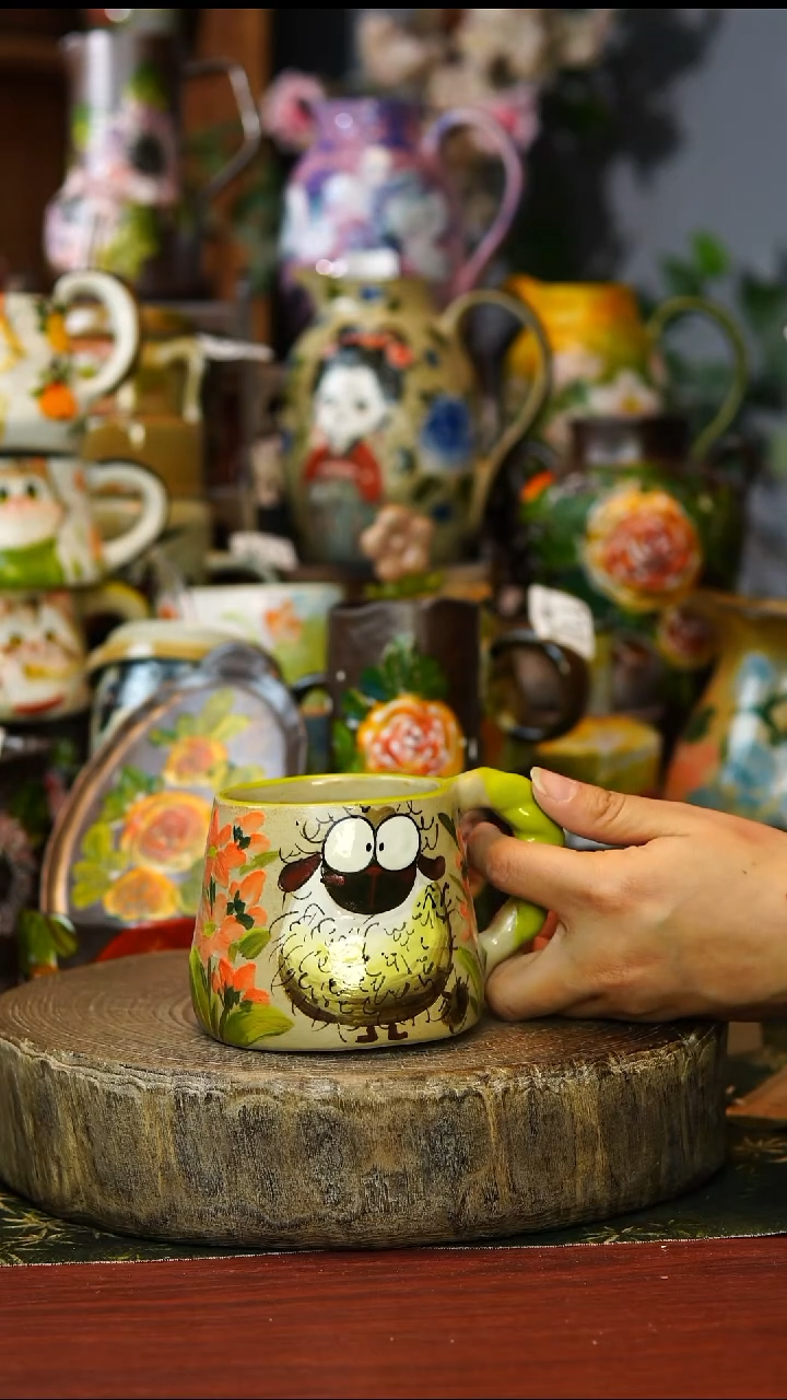 陶瓷121景德镇手工手绘釉下彩