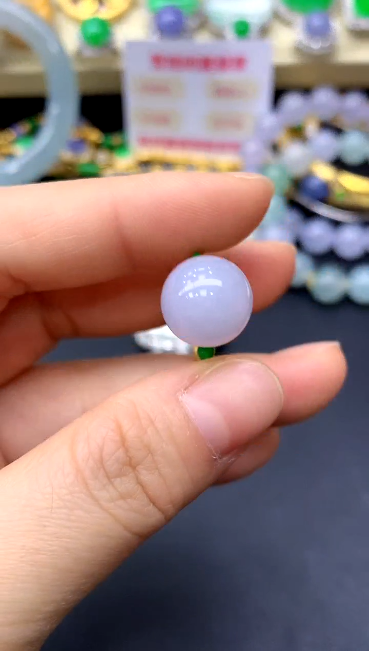 18K金镶嵌戒指翡翠119-中国好珍宝