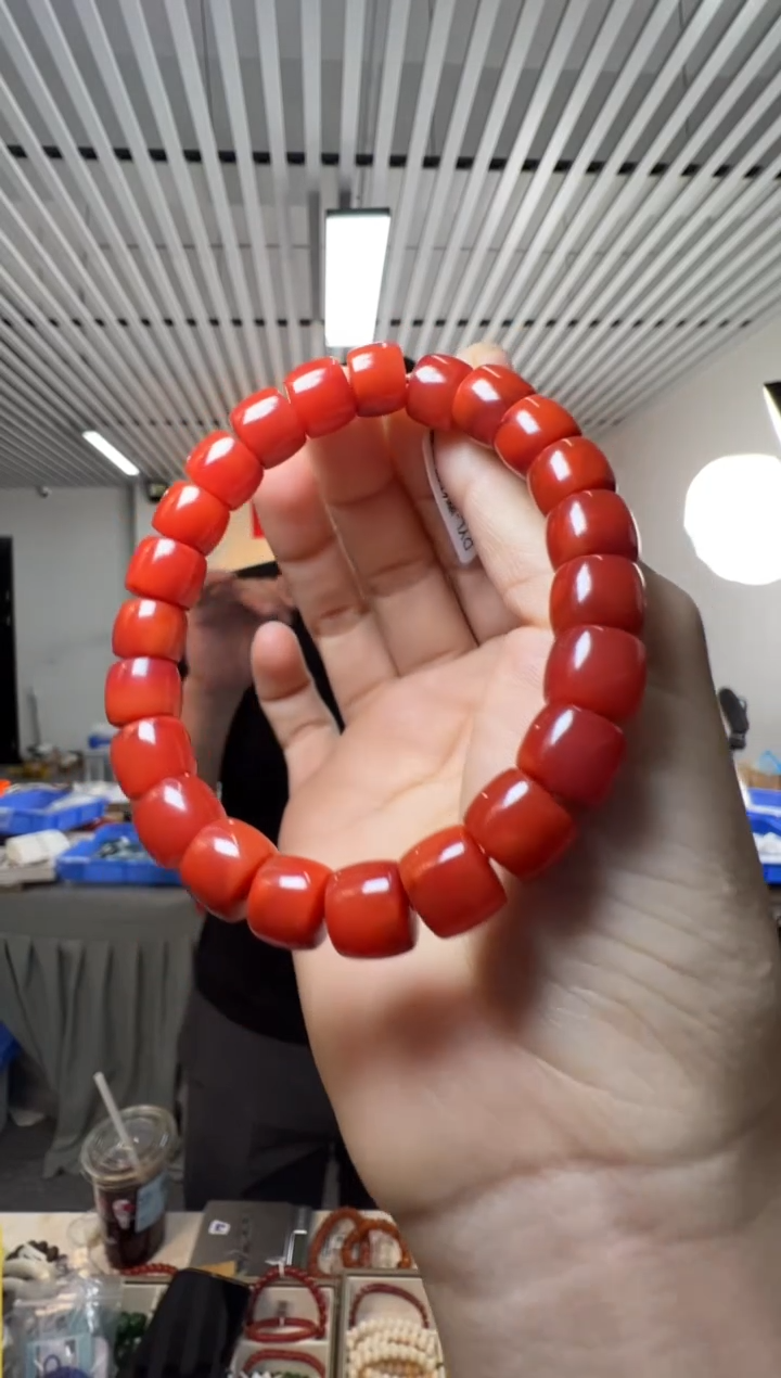 未镶嵌手串南红玛瑙约10-11mm南红玛瑙直切单圈手串