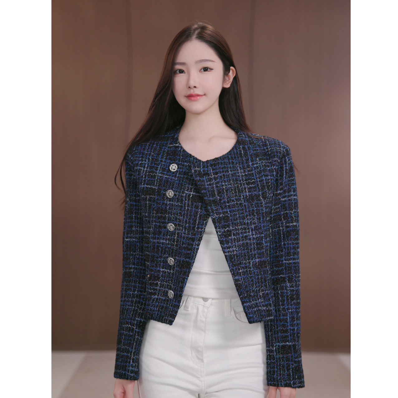 法式小香风时尚品牌短外套女2025春季新款爆款斜款门禁