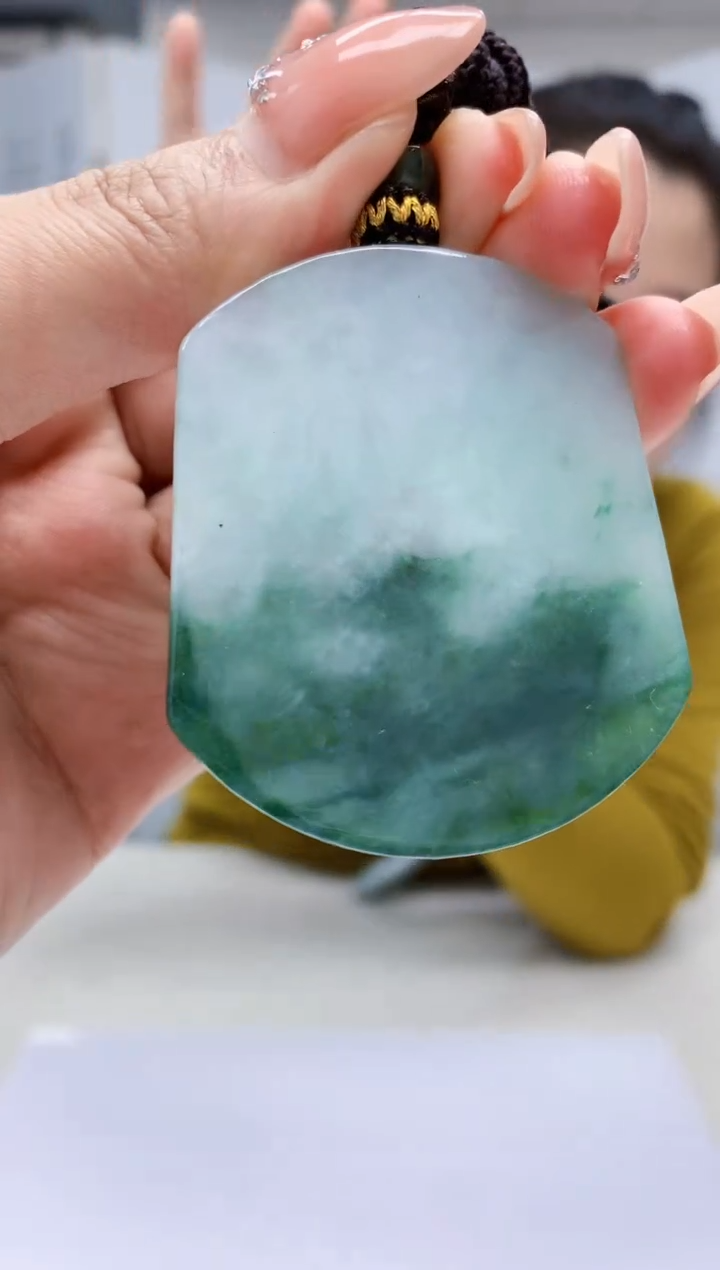 【闪购商品】定制翡翠未镶嵌4902MM-毛货挂件17