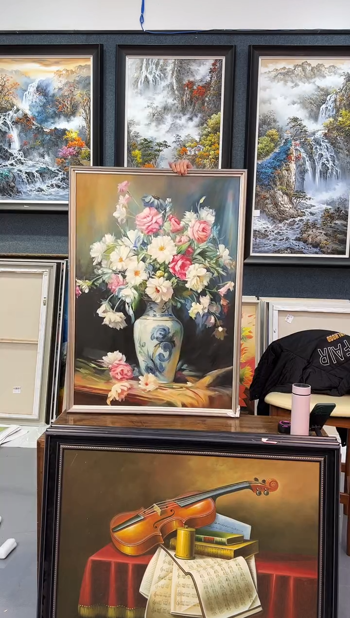 【闪购商品】油画100号手绘油画-70*100-花卉