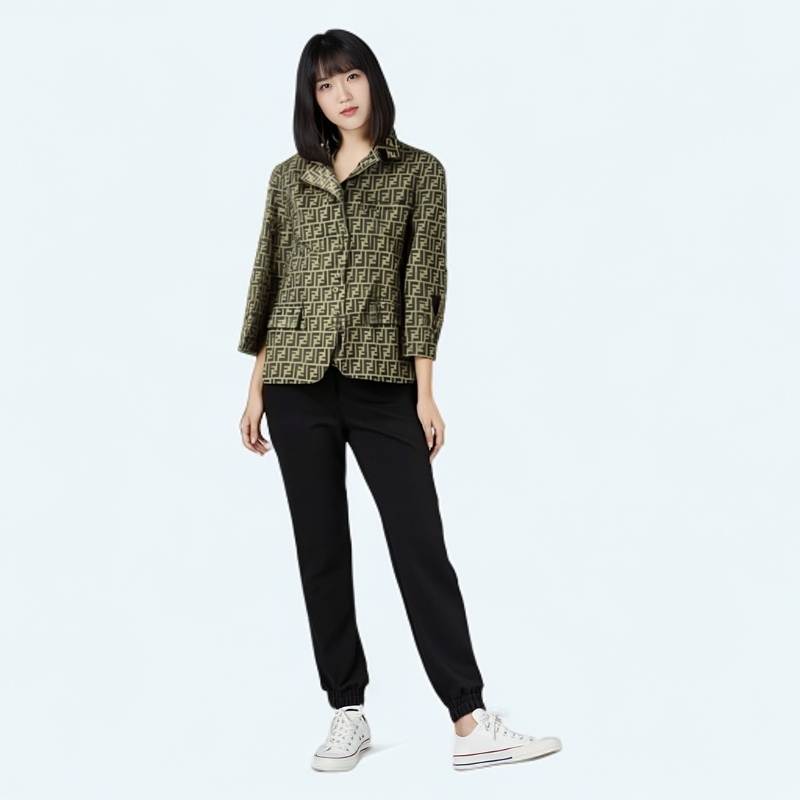 99新 FENDI/芬迪 双双臻选/tf00025/芬迪外套/I42