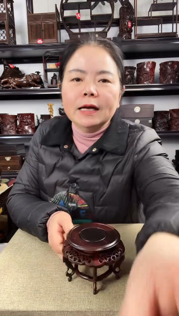木163瑕疵老李红木工艺品