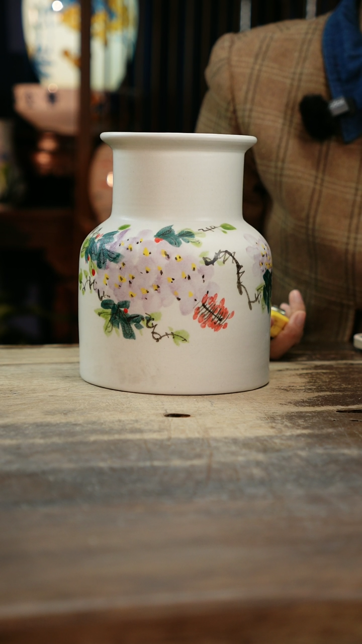 【闪购商品】瓷片景德镇纯手工釉下彩精品花瓶