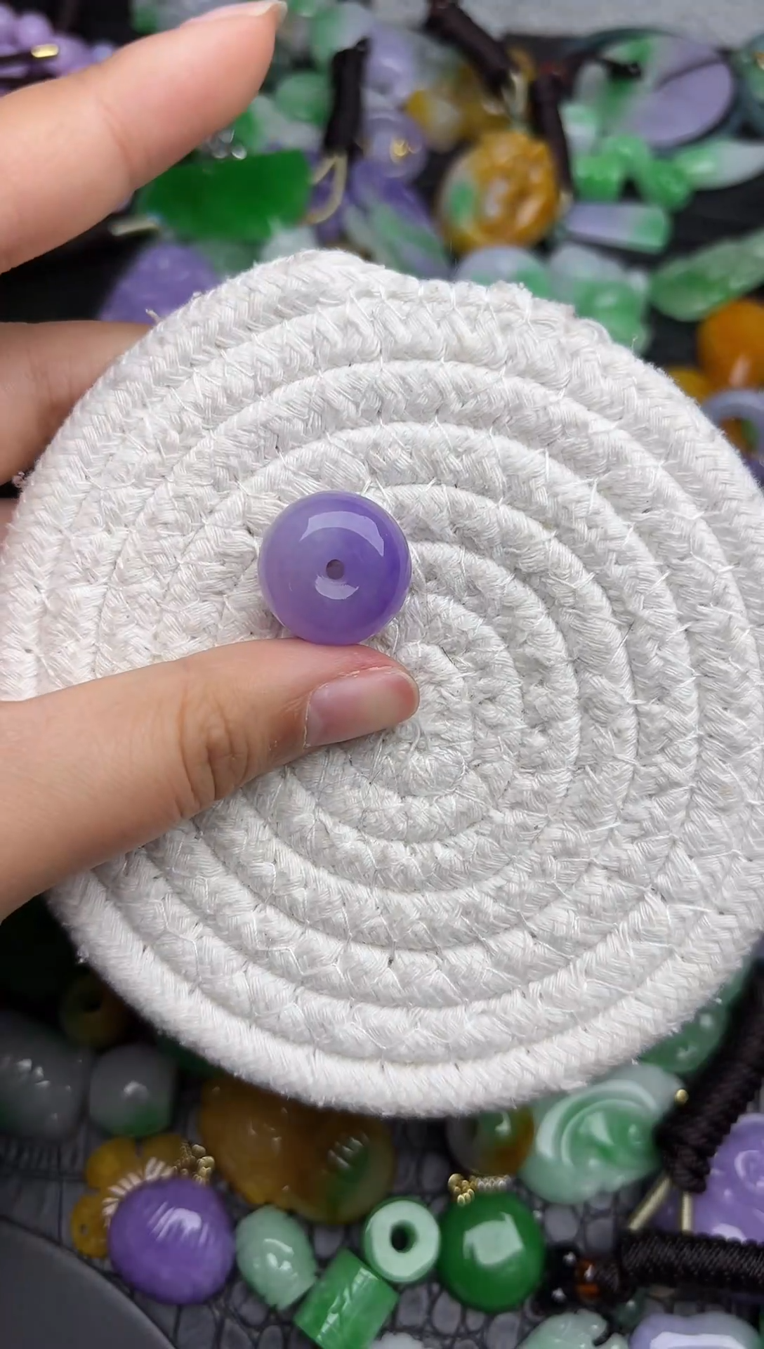 颈饰未镶嵌翡翠缅甸翡翠吊坠