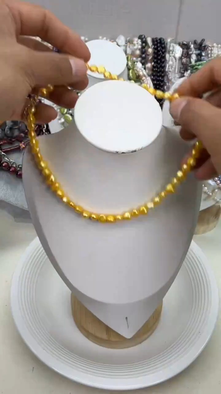 颈饰银S925镶嵌淡水珍珠1