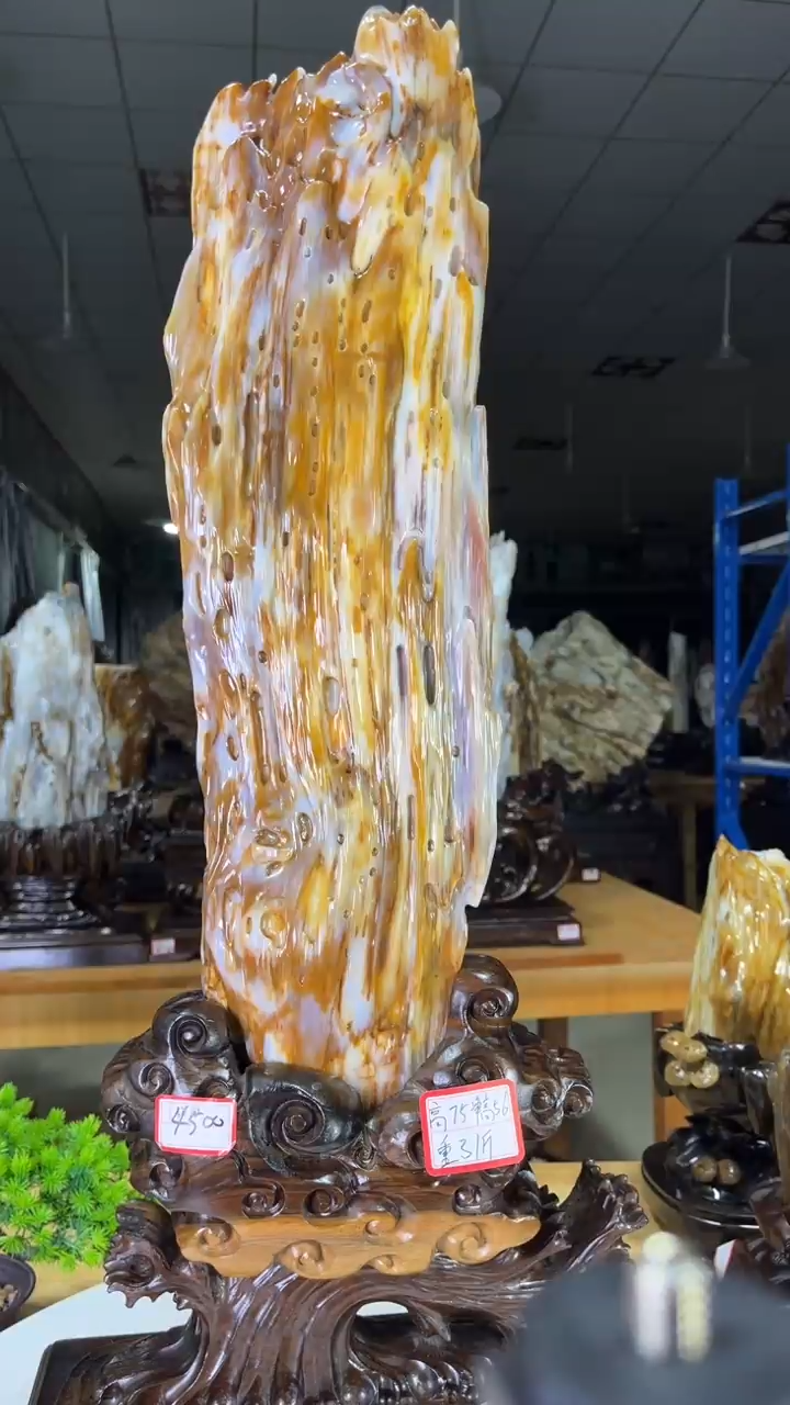 未镶嵌珠宝奇石硅化玉用****44500