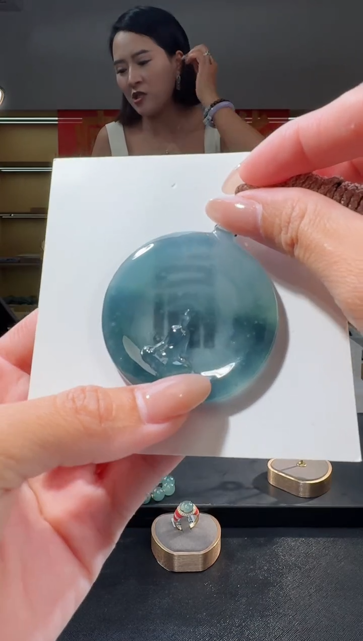 翡翠未镶嵌吊坠(不含链)悟道纯天然A货翡翠（多样性发其一）