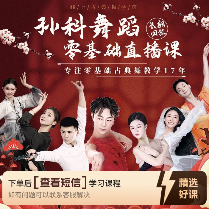 孙科线上舞蹈学院【成人零基础实时直播课程】（永久回放）