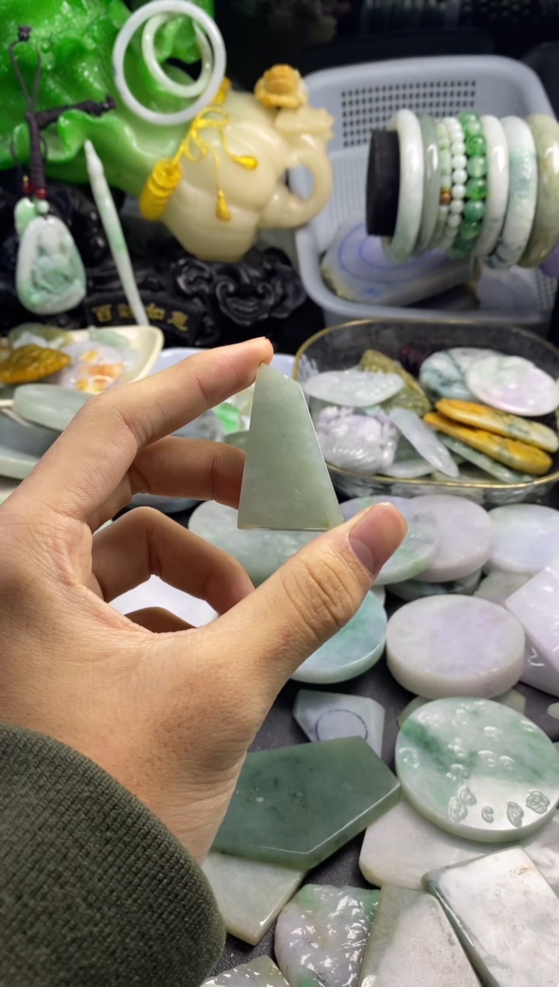 散珠翡翠A货翡翠7