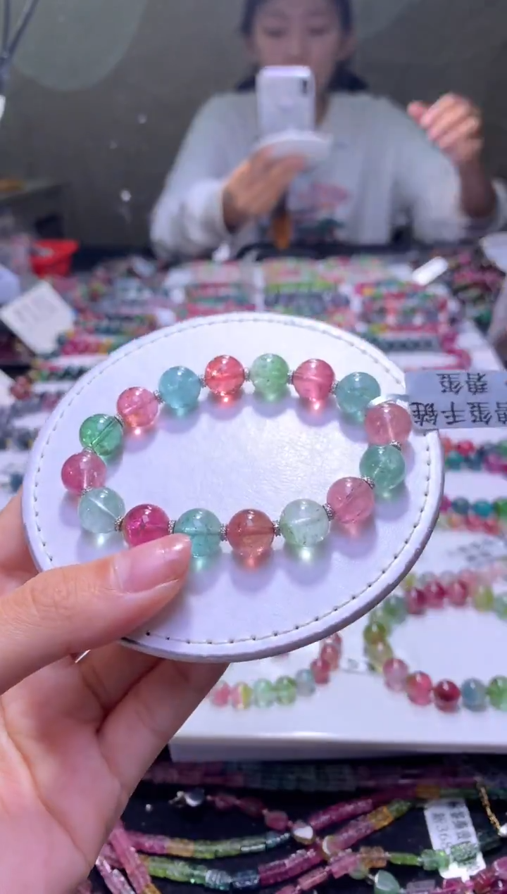 未镶嵌手串碧玺A77【天然碧玺】