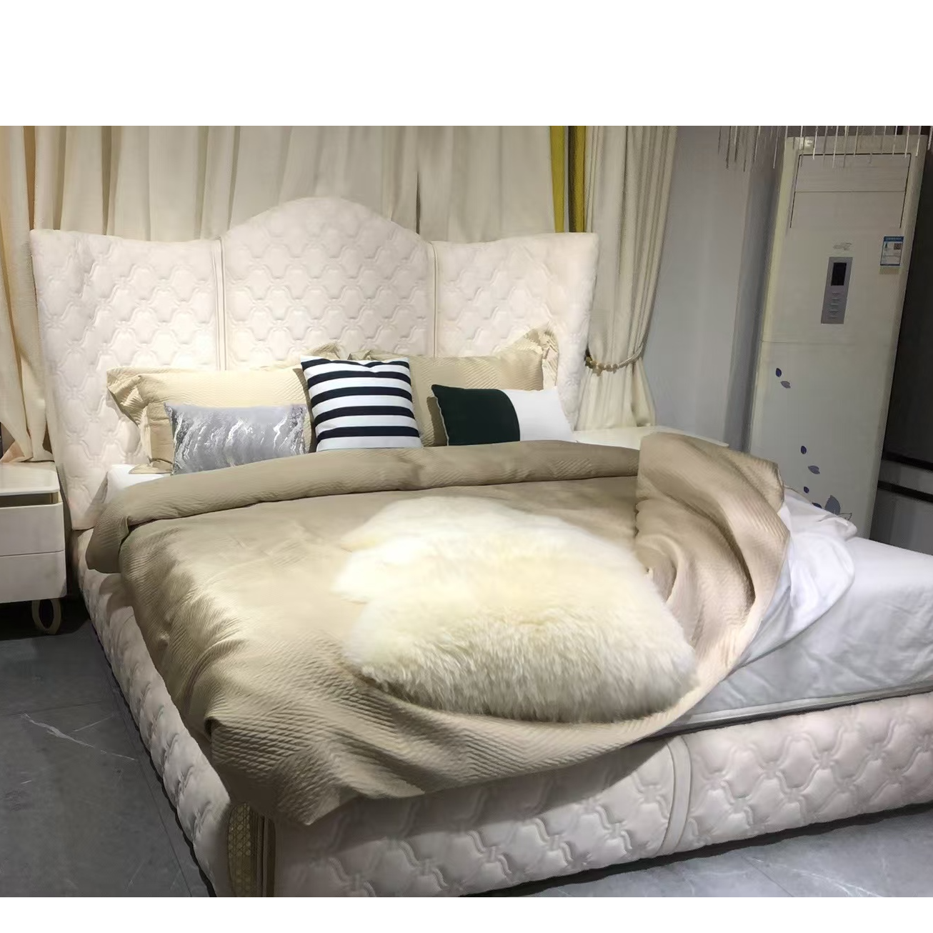 定新布艺名奢女王床公主床大床意式2300-2200-1500