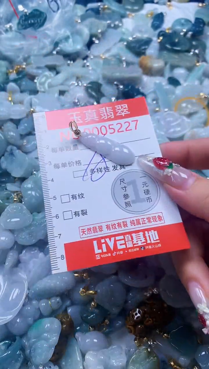 翡翠未镶嵌吊坠(不含链)5227