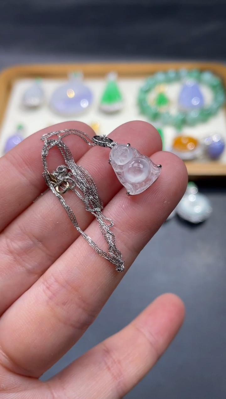 【闪购商品】翡翠颈饰18K金镶嵌59.........